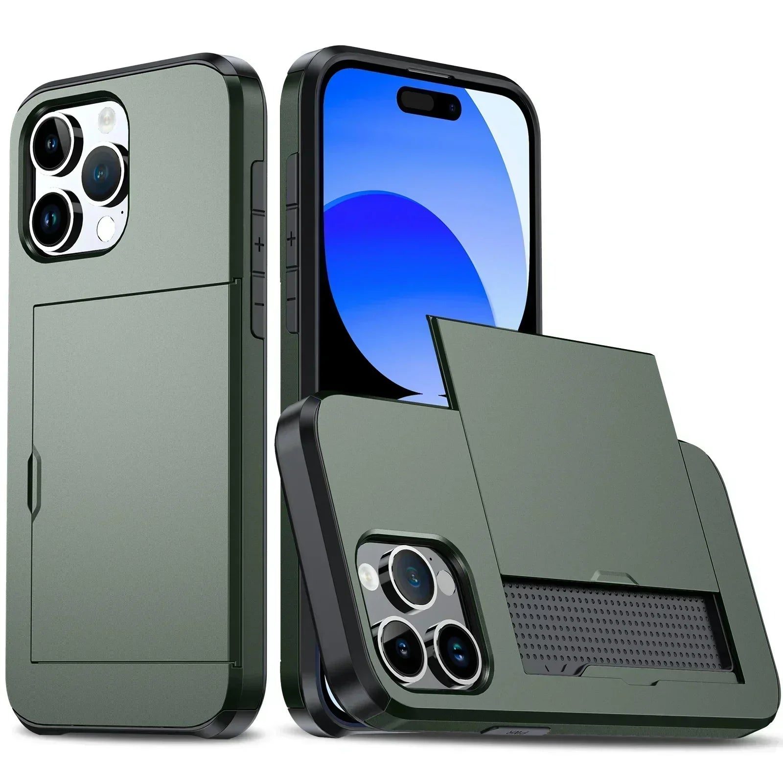 Closora | LuxShield iPhone Case with Card Holder | Slim Design | Card Storage | Protection & Style