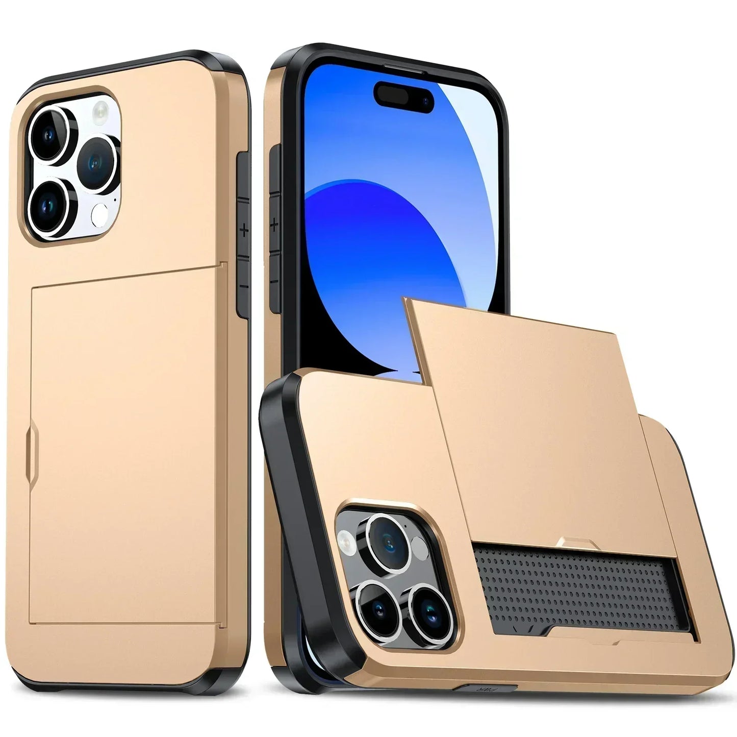Closora | LuxShield iPhone Case with Card Holder | Slim Design | Card Storage | Protection & Style