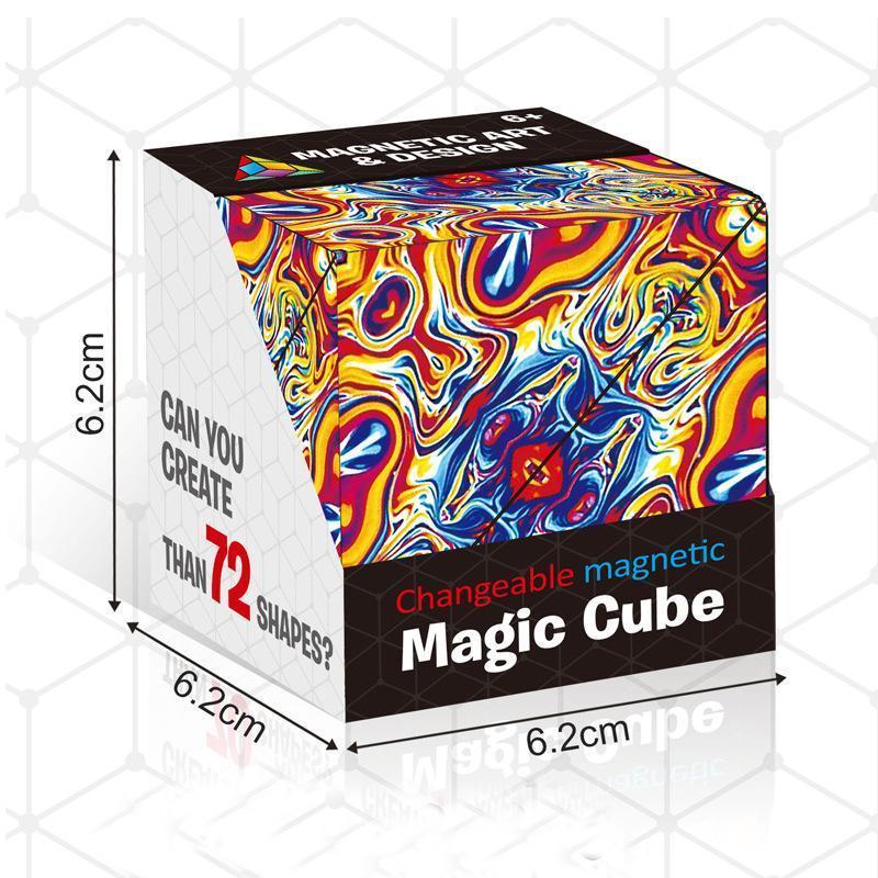Closora | Magnetic Transforming Cube | Transforming Puzzle Toy | Multicolor