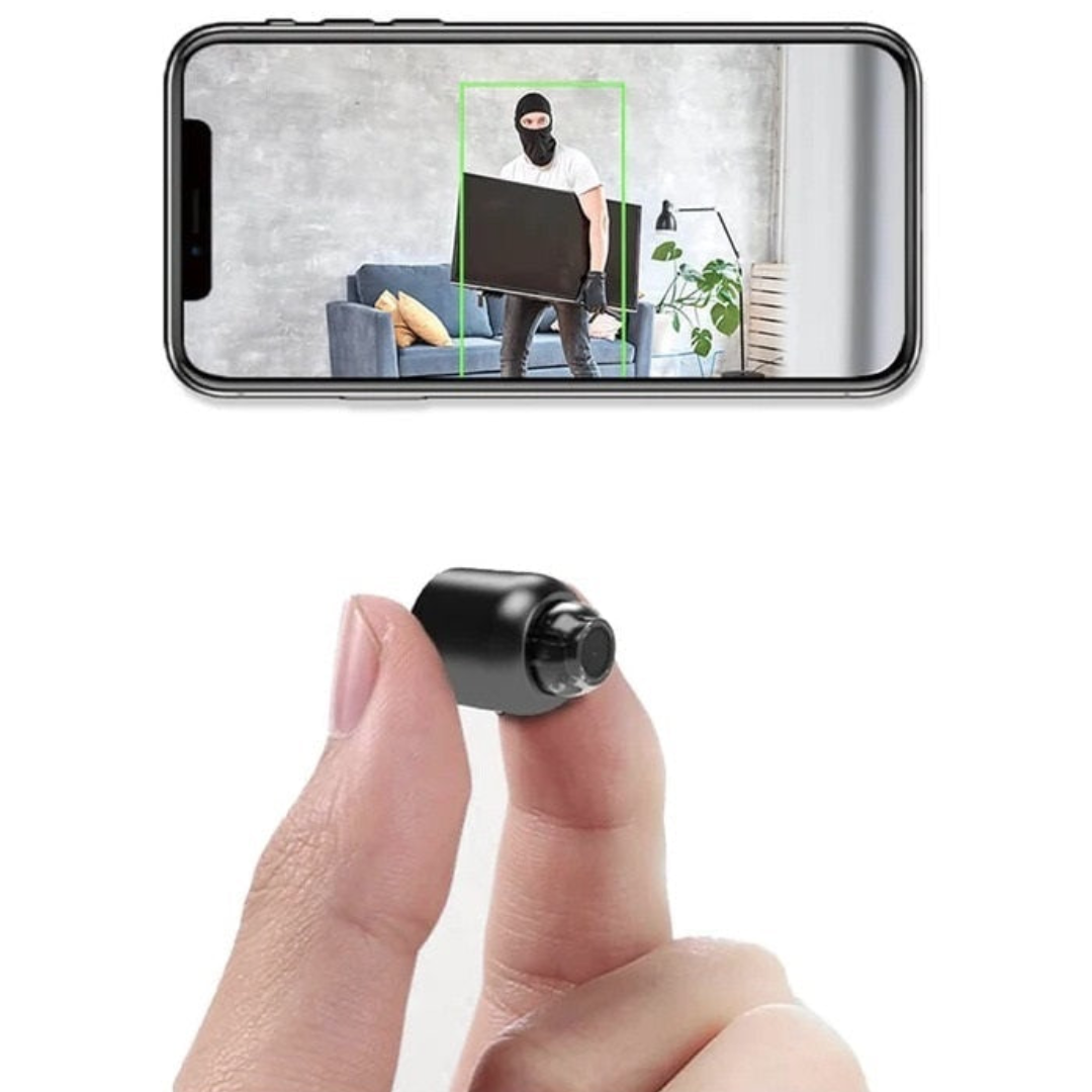 Closora | Mini Wi-Fi Surveillance Camera | Wireless with Night Vision & Motion Detection | Black