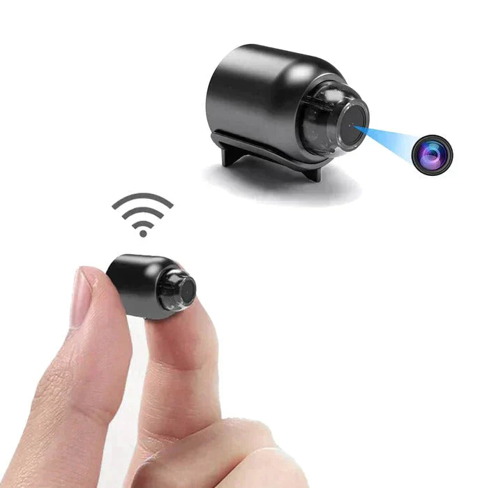 Closora | Mini Wi-Fi Surveillance Camera | Wireless with Night Vision & Motion Detection | Black