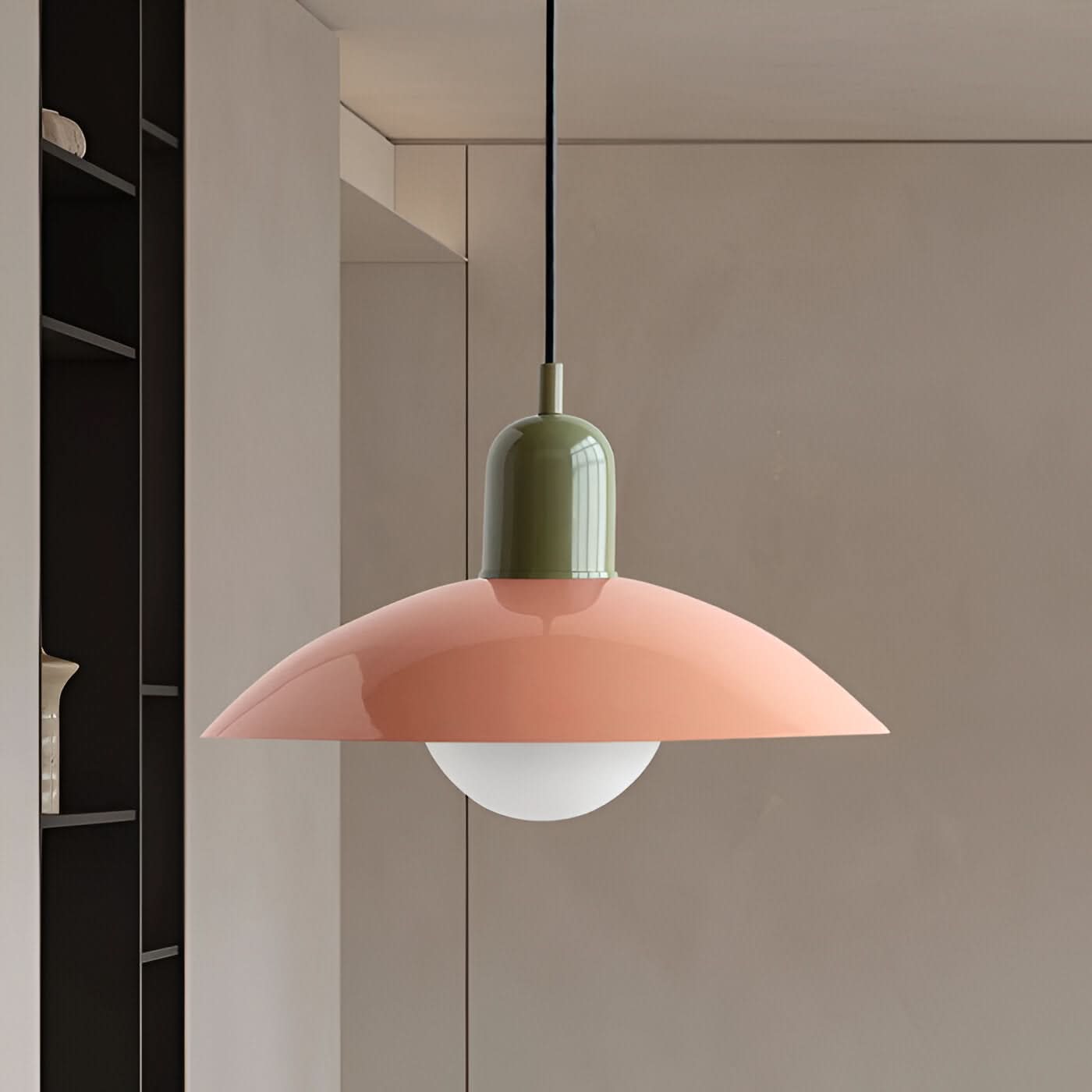 Closora | Modern Macaron Bauhaus Pendant Light – Iron Shade