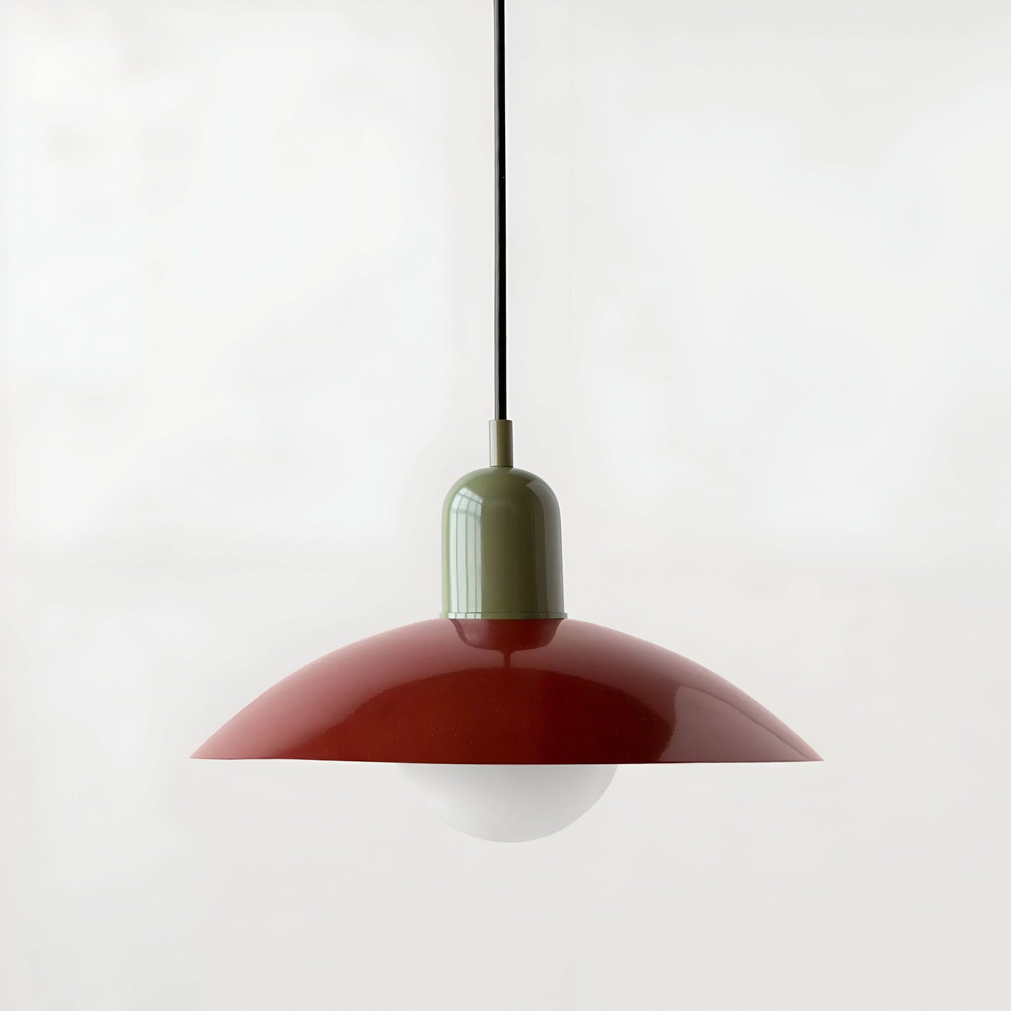 Closora | Modern Macaron Bauhaus Pendant Light – Iron Shade