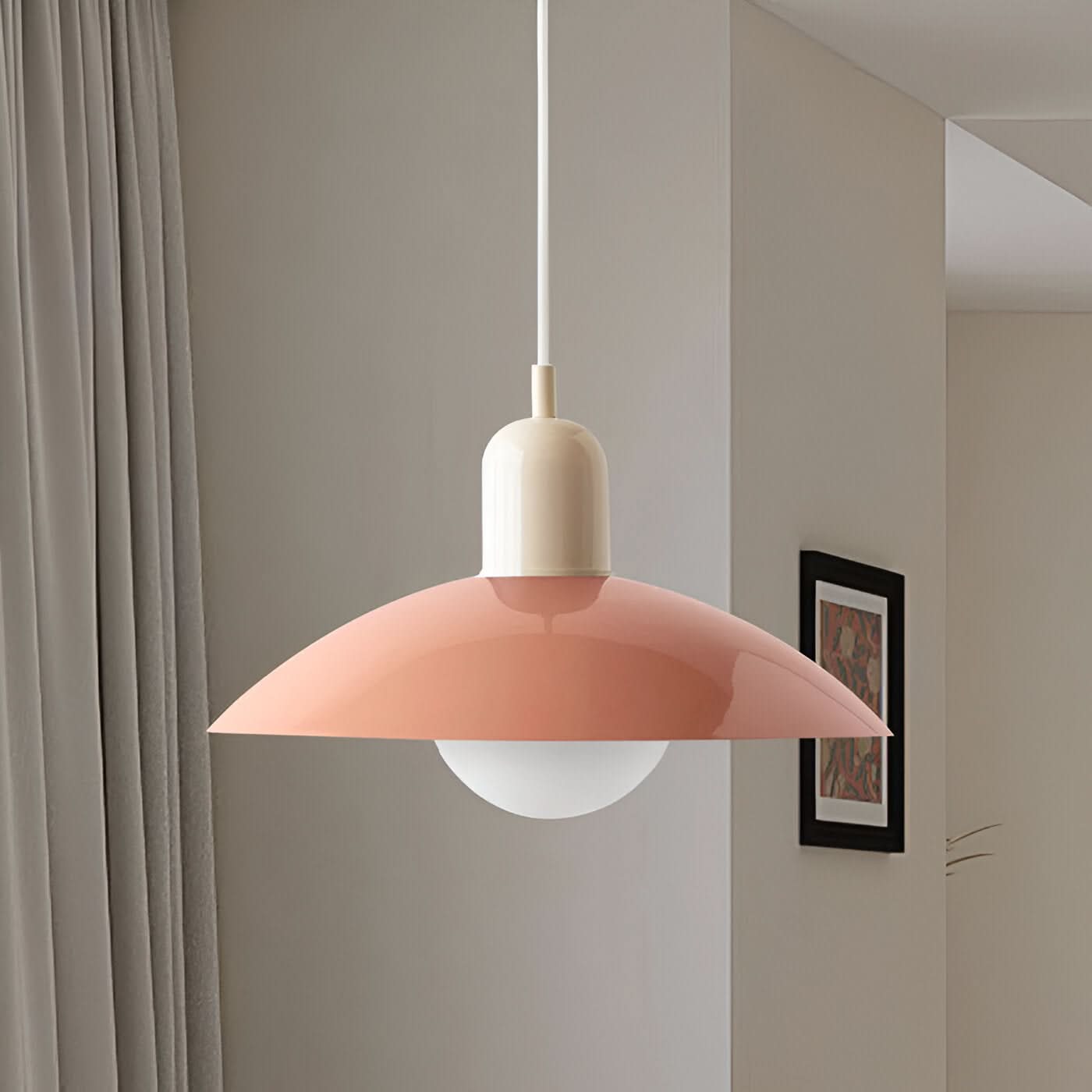 Closora | Modern Macaron Bauhaus Pendant Light – Iron Shade