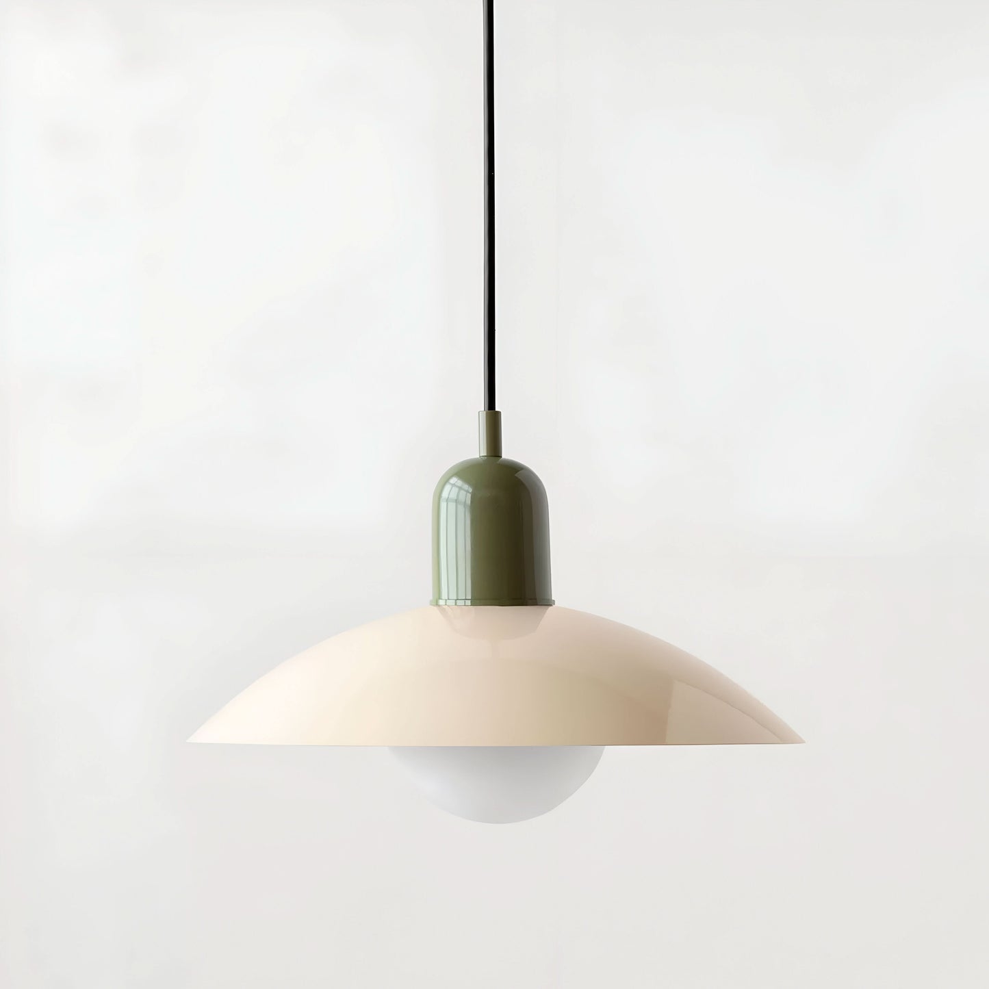 Closora | Modern Macaron Bauhaus Pendant Light – Iron Shade