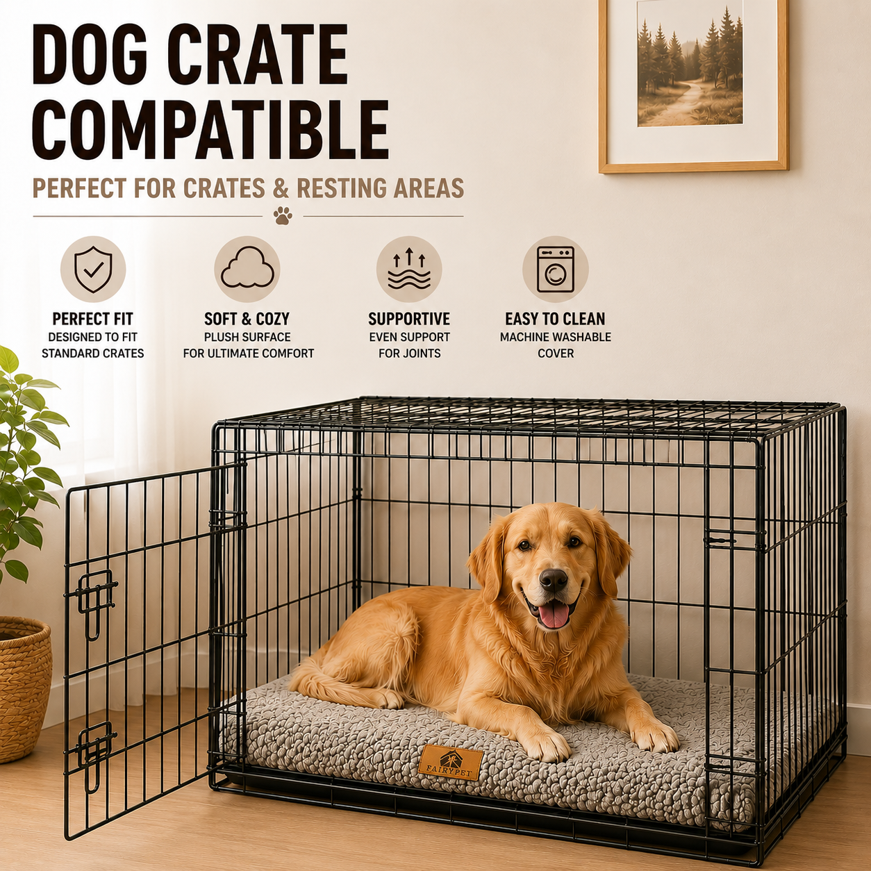 Closora | Pawventure Flat Orthopedic Foam Dog Mat