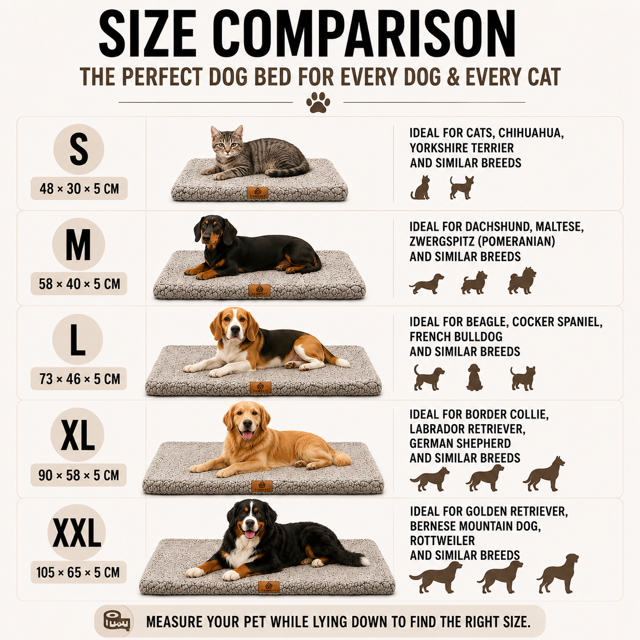 Closora | Pawventure Flat Orthopedic Foam Dog Mat