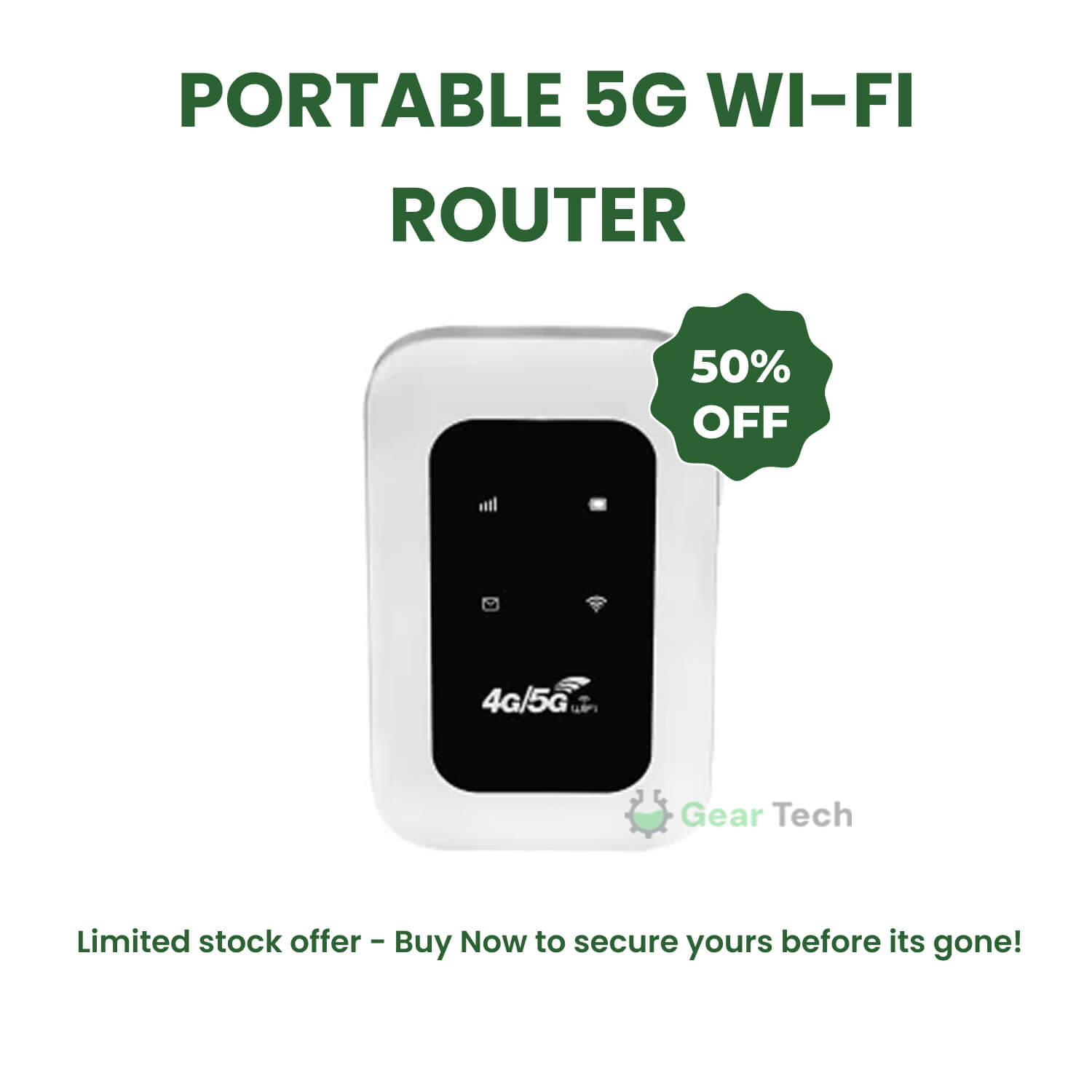Closora | Portable 5G Wi-Fi Router | Secure, High-Speed Connection for Travel & Home Use