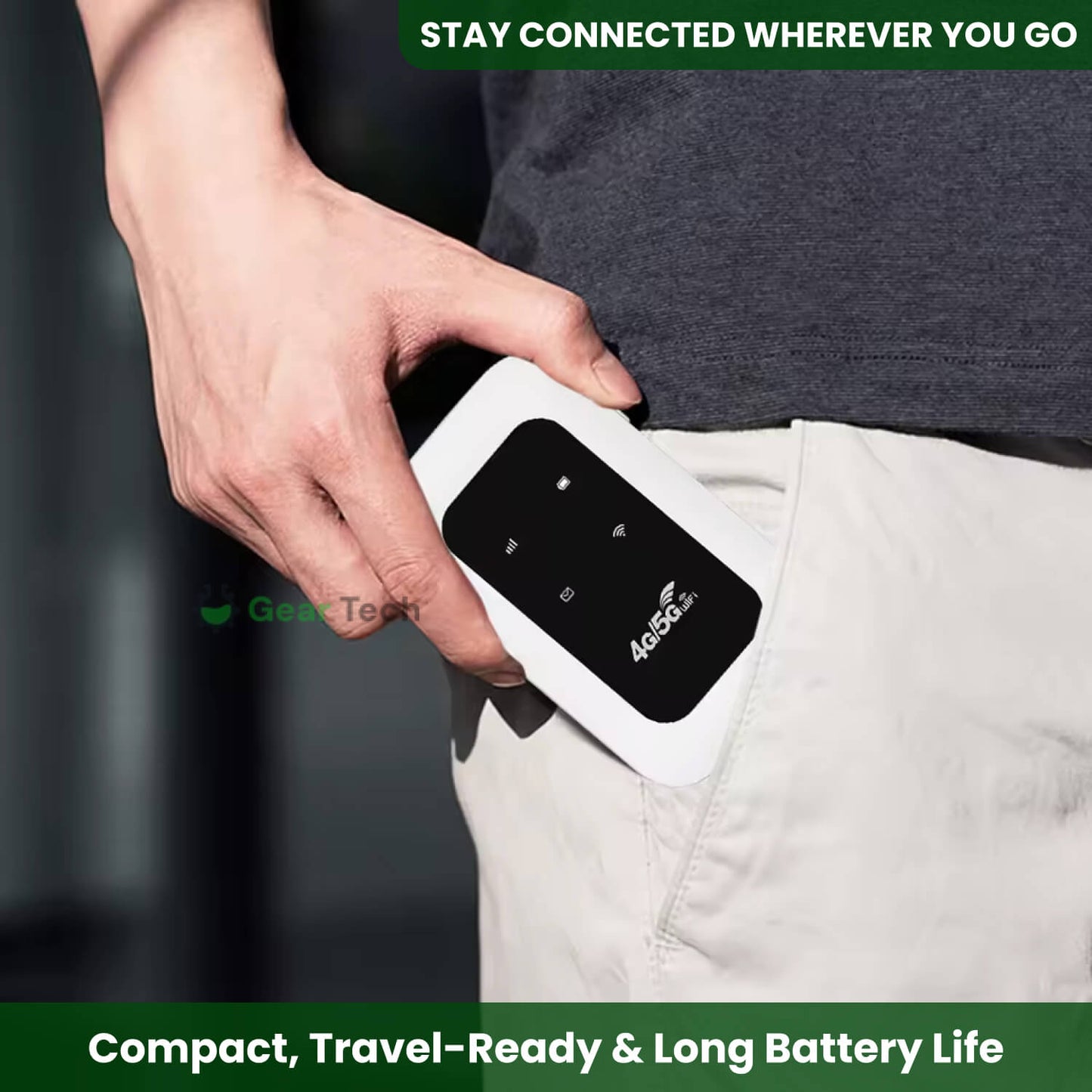 Closora | Portable 5G Wi-Fi Router | Secure, High-Speed Connection for Travel & Home Use