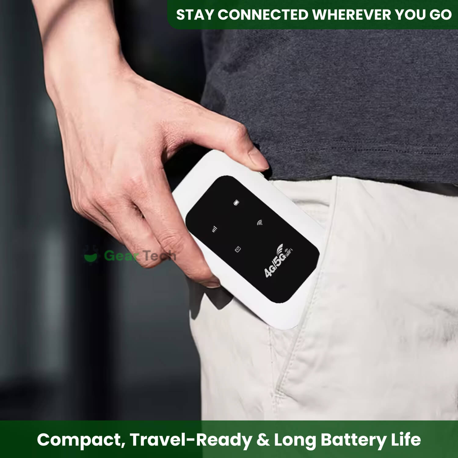 Closora | Portable 5G Wi-Fi Router | Secure, High-Speed Connection for Travel & Home Use