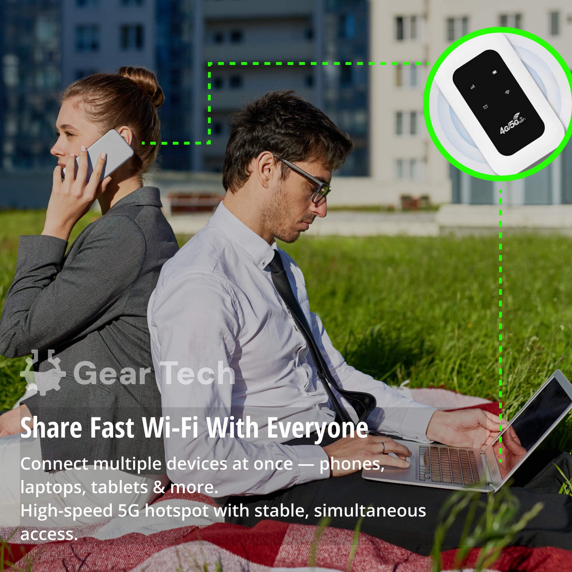 Closora | Portable 5G Wi-Fi Router | Secure, High-Speed Connection for Travel & Home Use
