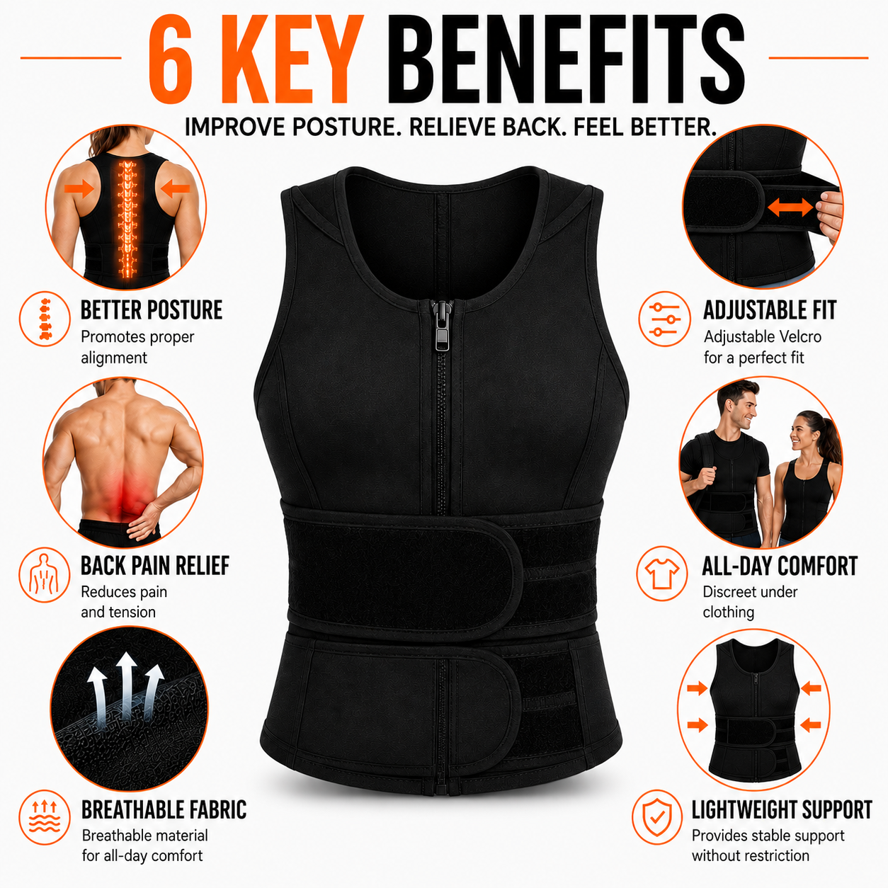 Closora | PostuFlexor Adjustable Clavicle Posture Brace