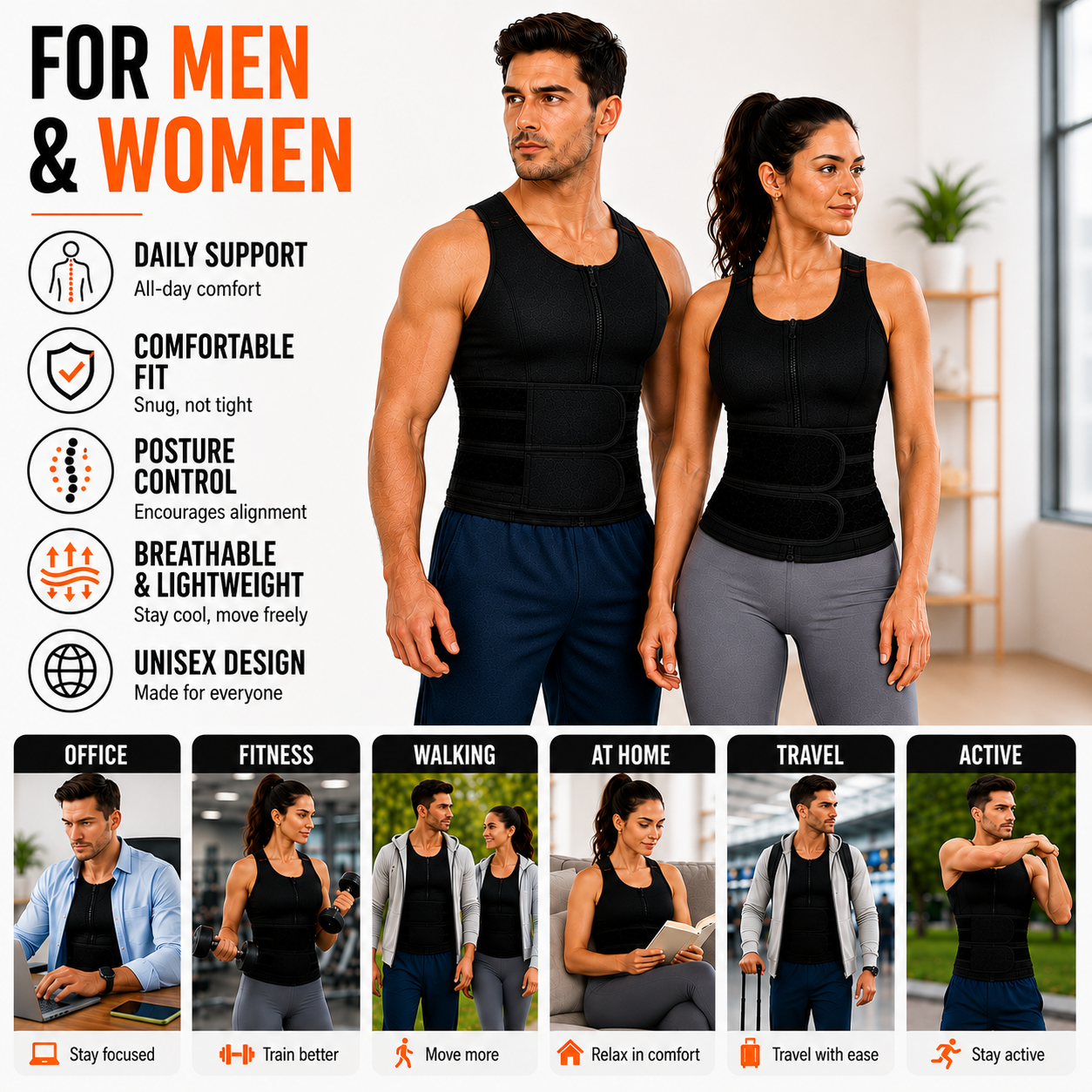 Closora | PostuFlexor Adjustable Clavicle Posture Brace