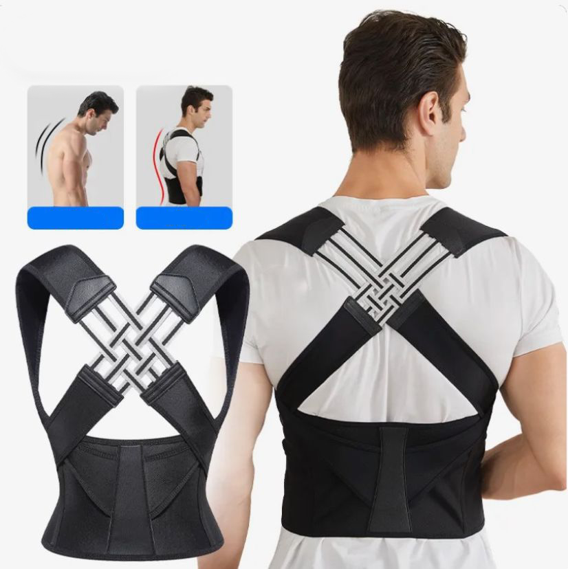 Closora | Posture Correction Belt | Instant Back & Shoulder Support | Black
