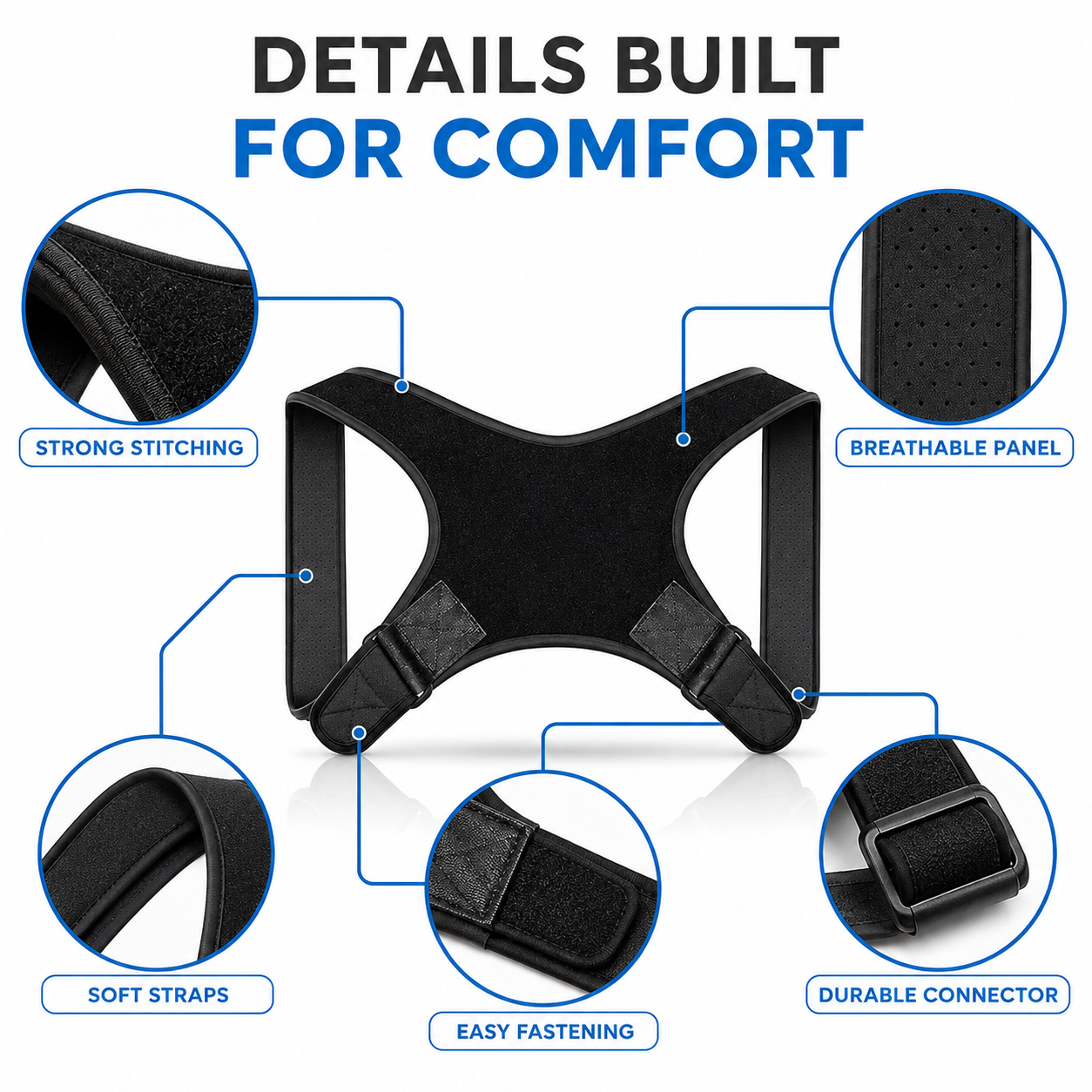 Closora | PostuSure Adjustable Shoulder Posture Brace