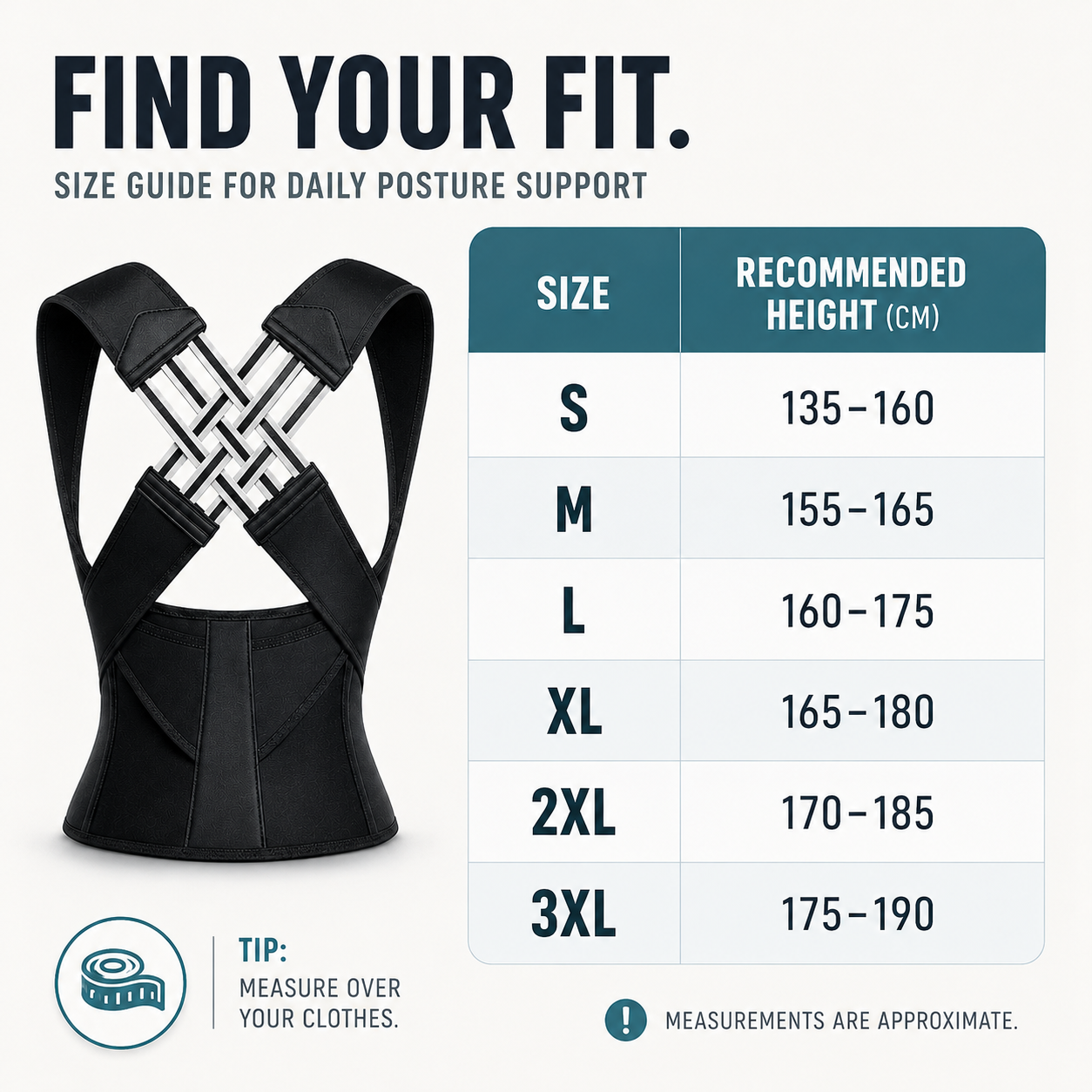 Closora | Postuvera Adjustable Posture Support Brace
