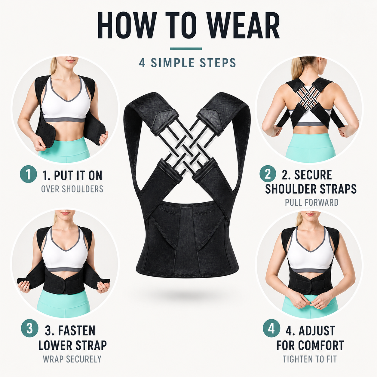 Closora | Postuvera Adjustable Posture Support Brace