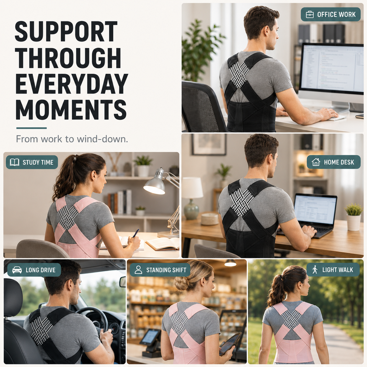 Closora | Postuvera Adjustable Posture Support Brace
