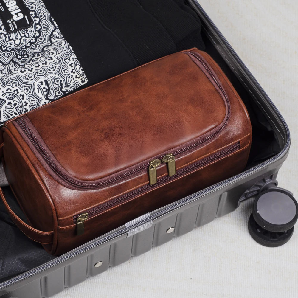 Closora - Premium Leather Toiletry Bag for Travelers