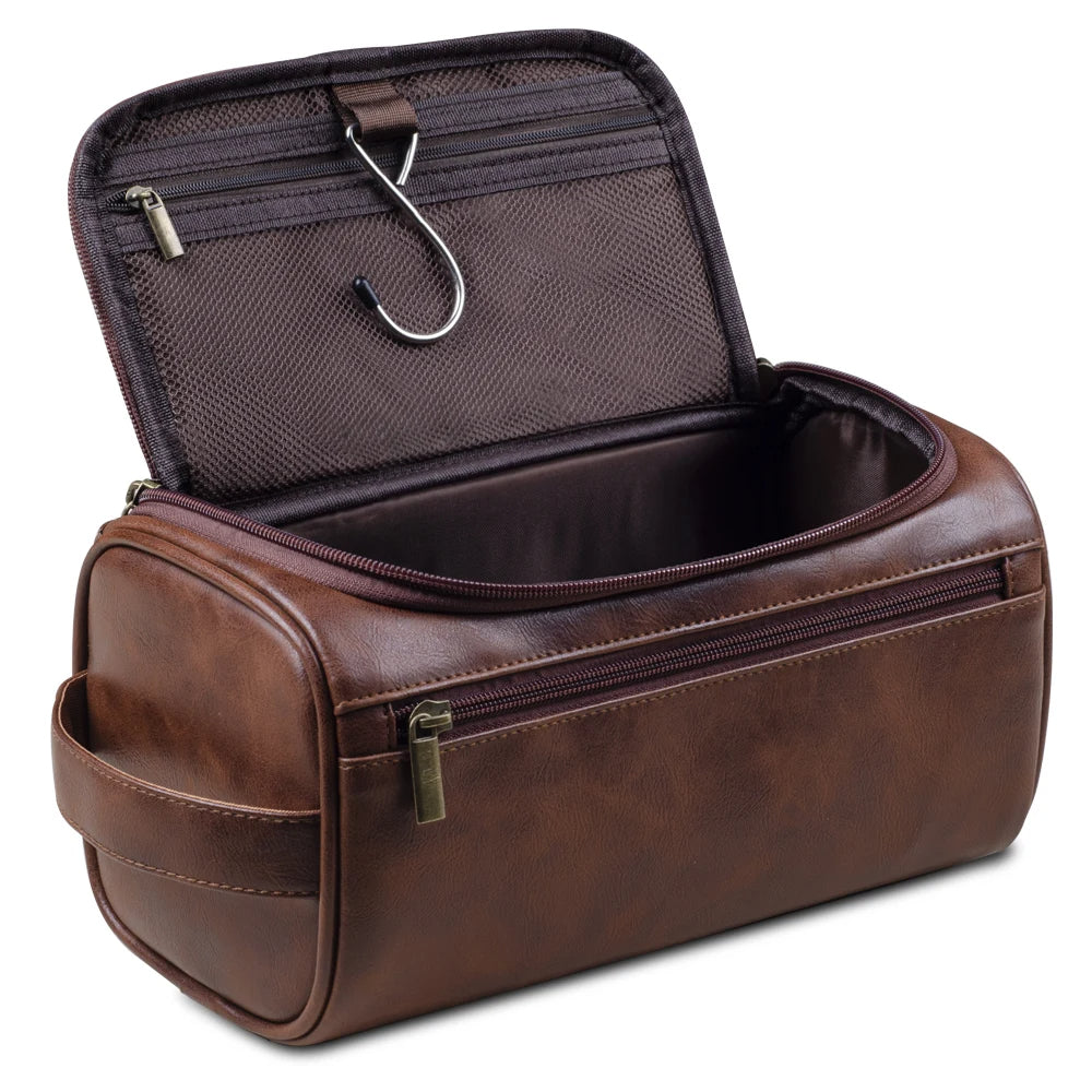 Closora - Premium Leather Toiletry Bag for Travelers