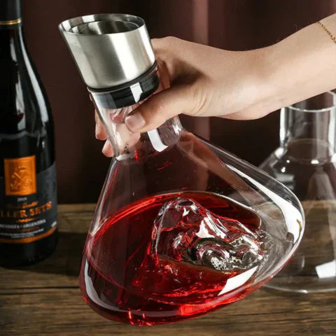 Closora | Premium Wine Decanter | Lead-Free Crystal with Quick Aeration & Filtration for Enhanced Flavor Experience