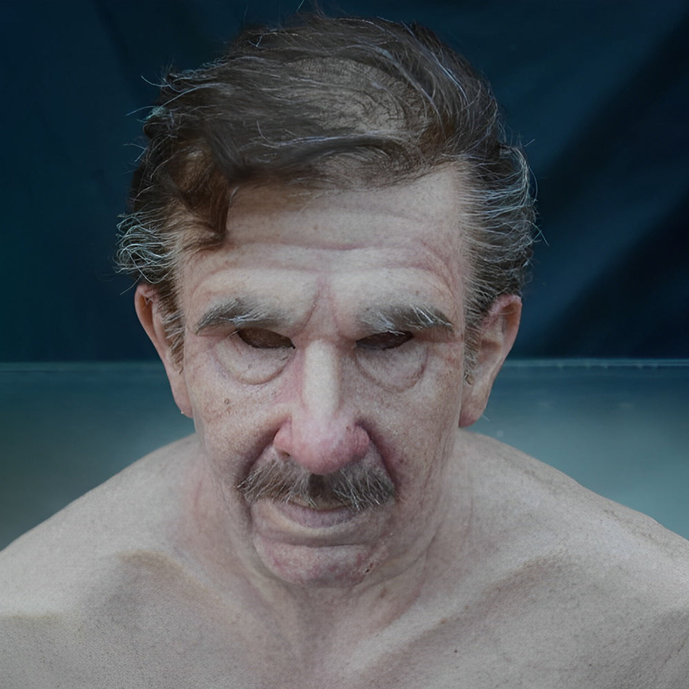 Closora | Realistic Old Man Mask – Halloween and Cosplay Latex Mask with Movable Mouth