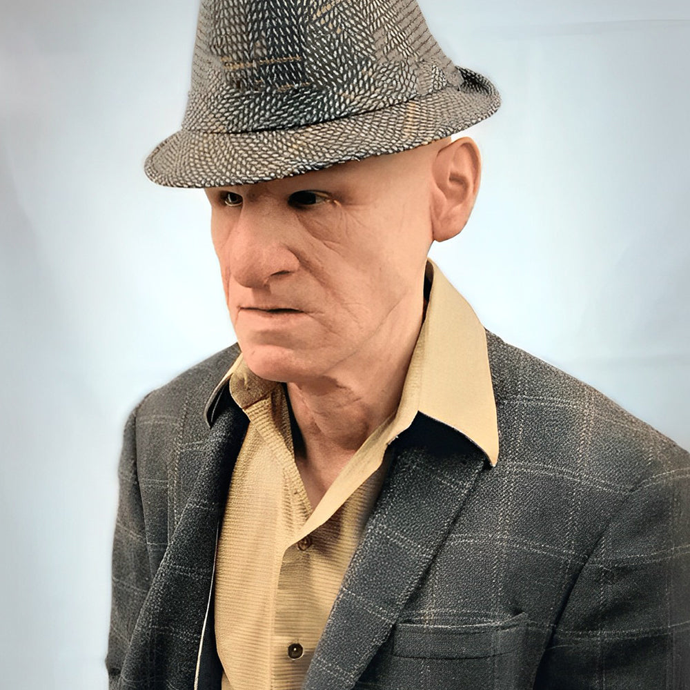 Closora | Realistic Old Man Mask – Halloween and Cosplay Latex Mask with Movable Mouth