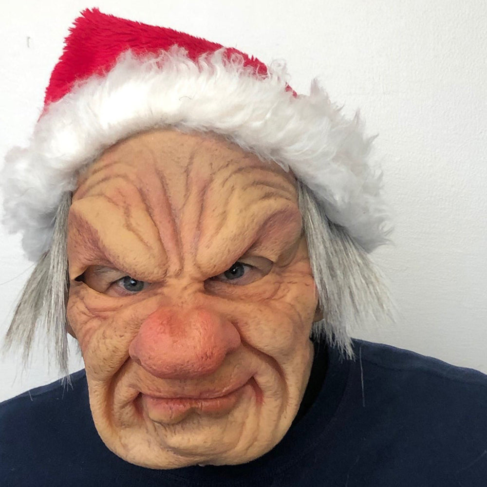 Closora | Realistic Old Man Mask – Halloween and Cosplay Latex Mask with Movable Mouth