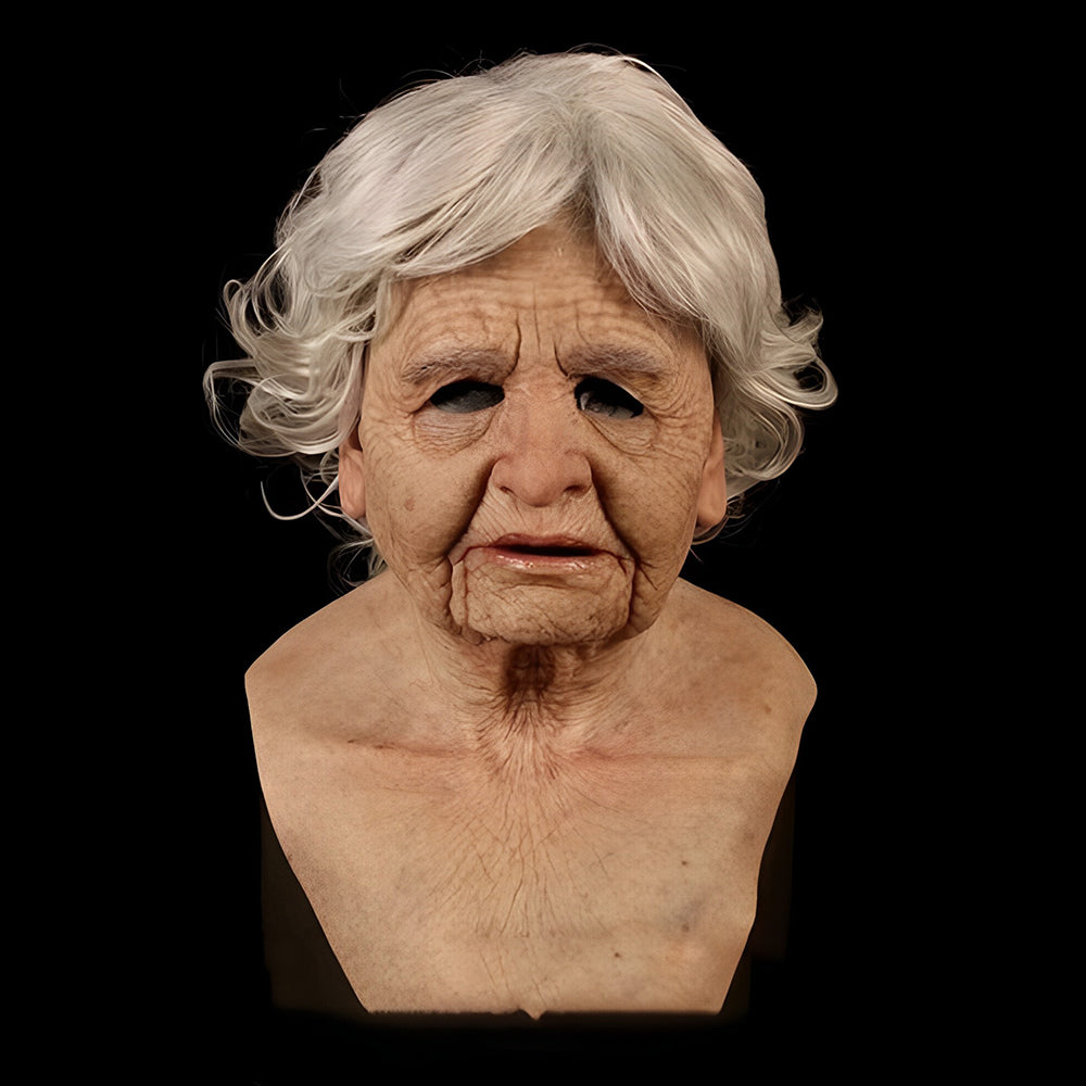 Closora | Realistic Old Man Mask – Halloween and Cosplay Latex Mask with Movable Mouth
