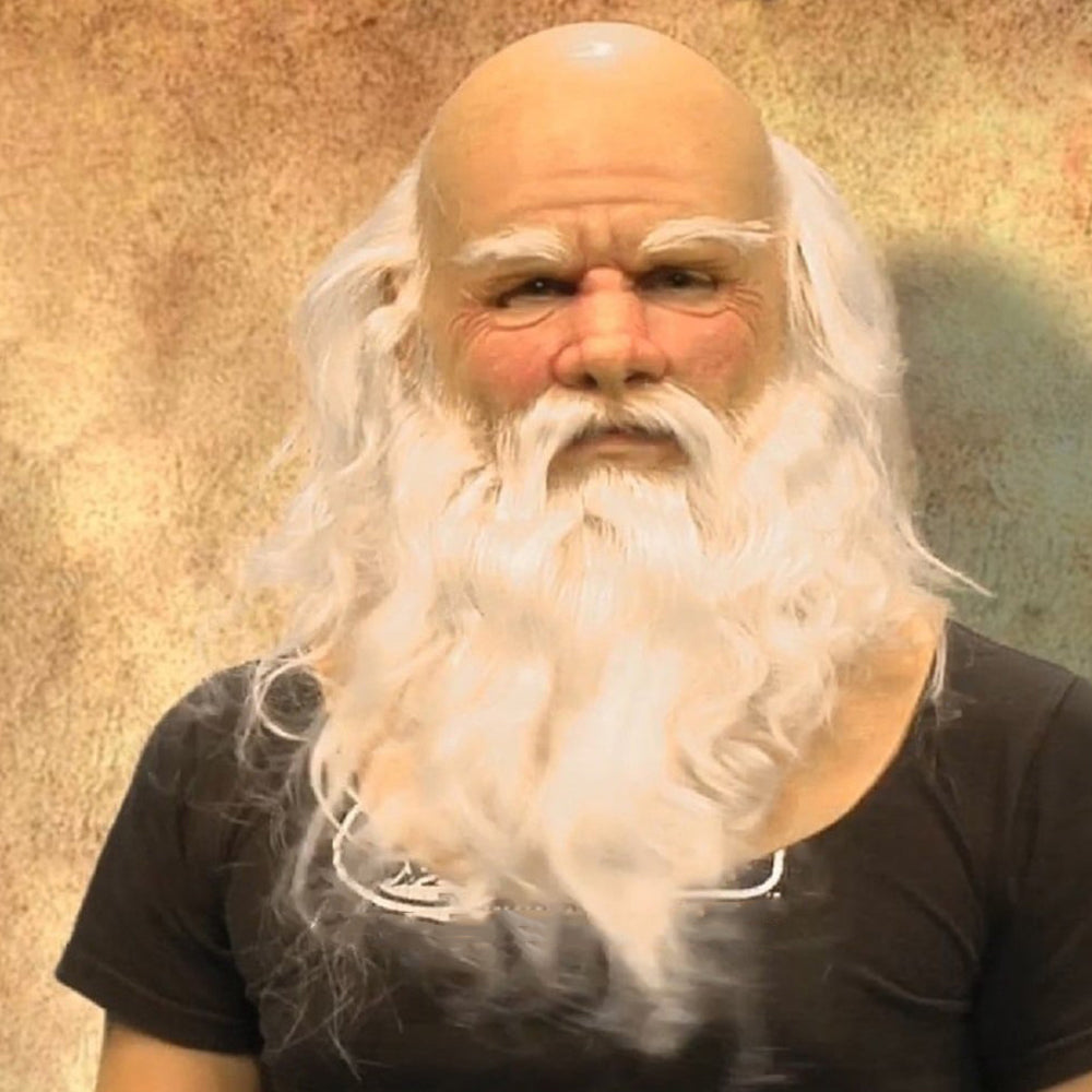 Closora | Realistic Old Man Mask – Halloween and Cosplay Latex Mask with Movable Mouth