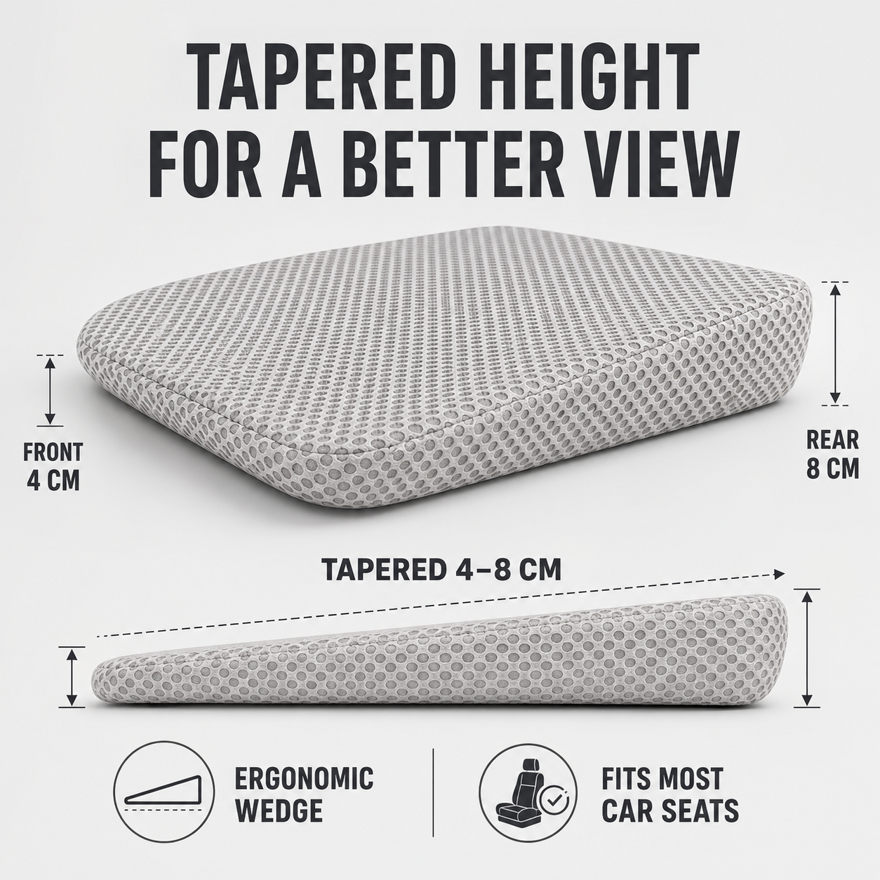 Closora | RideLift Breathable Honeycomb Seat Cushion