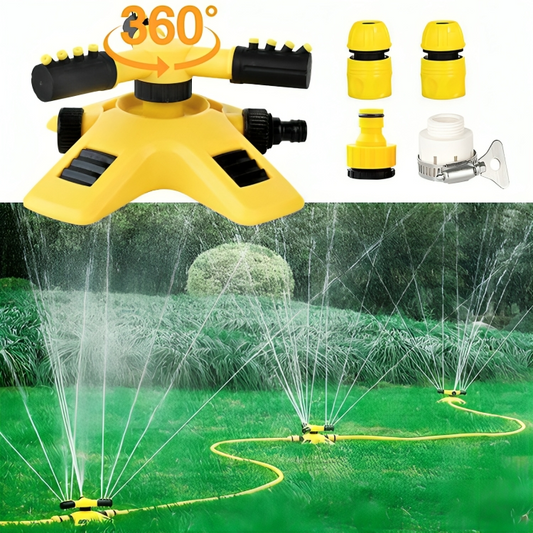 Closora | Rotating Sprinkler for Lawn | 360° Coverage, Water-Saving Technology & Adjustable Spray for Efficient Garden Irrigation