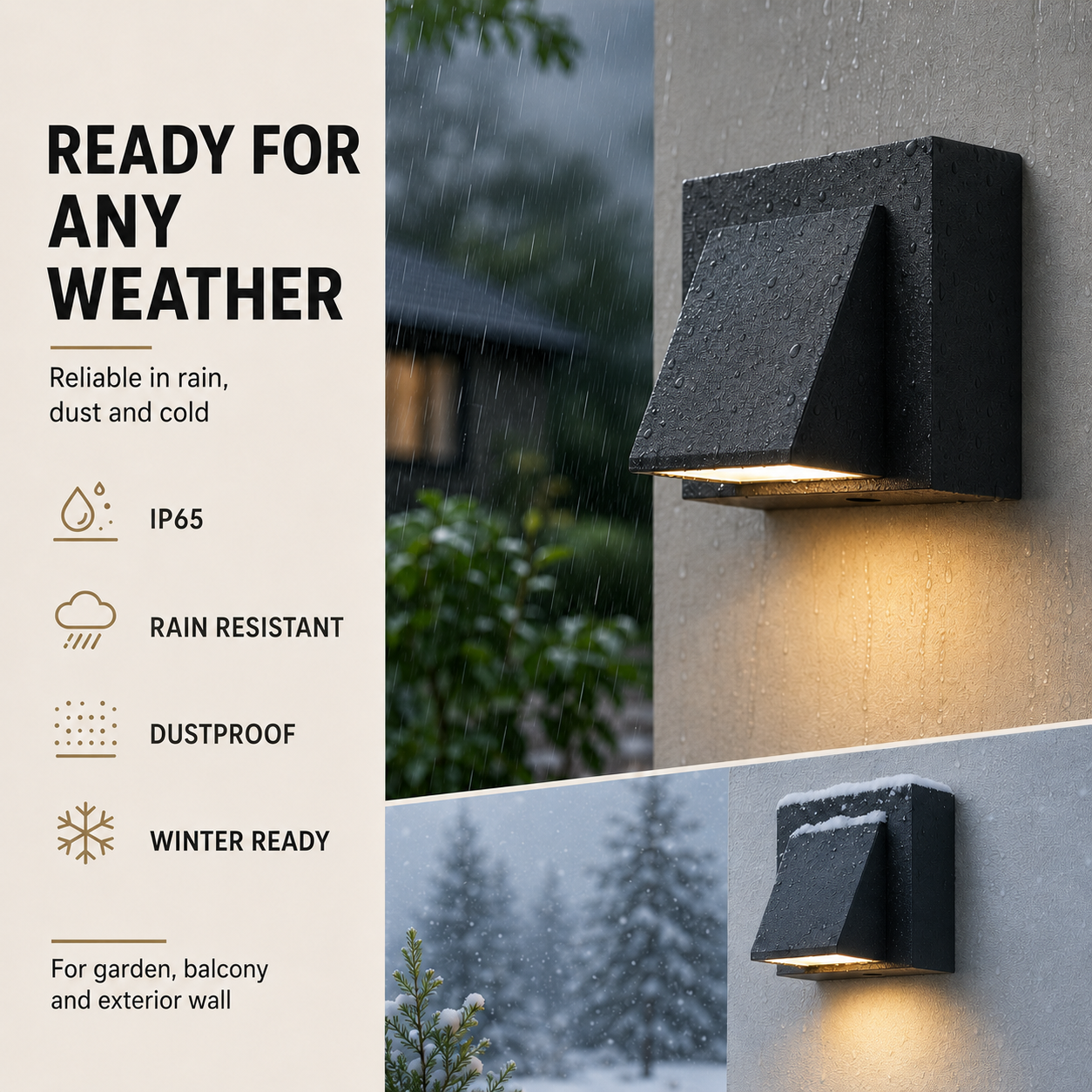 Closora | Sconcera IP65-Rated Outdoor Wall Sconce