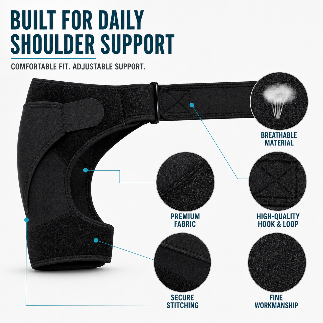 Closora | Shouldrax Adjustable Shoulder Support Wrap