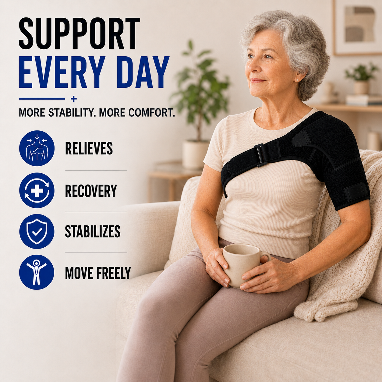 Closora | Shouldrax Adjustable Shoulder Support Wrap