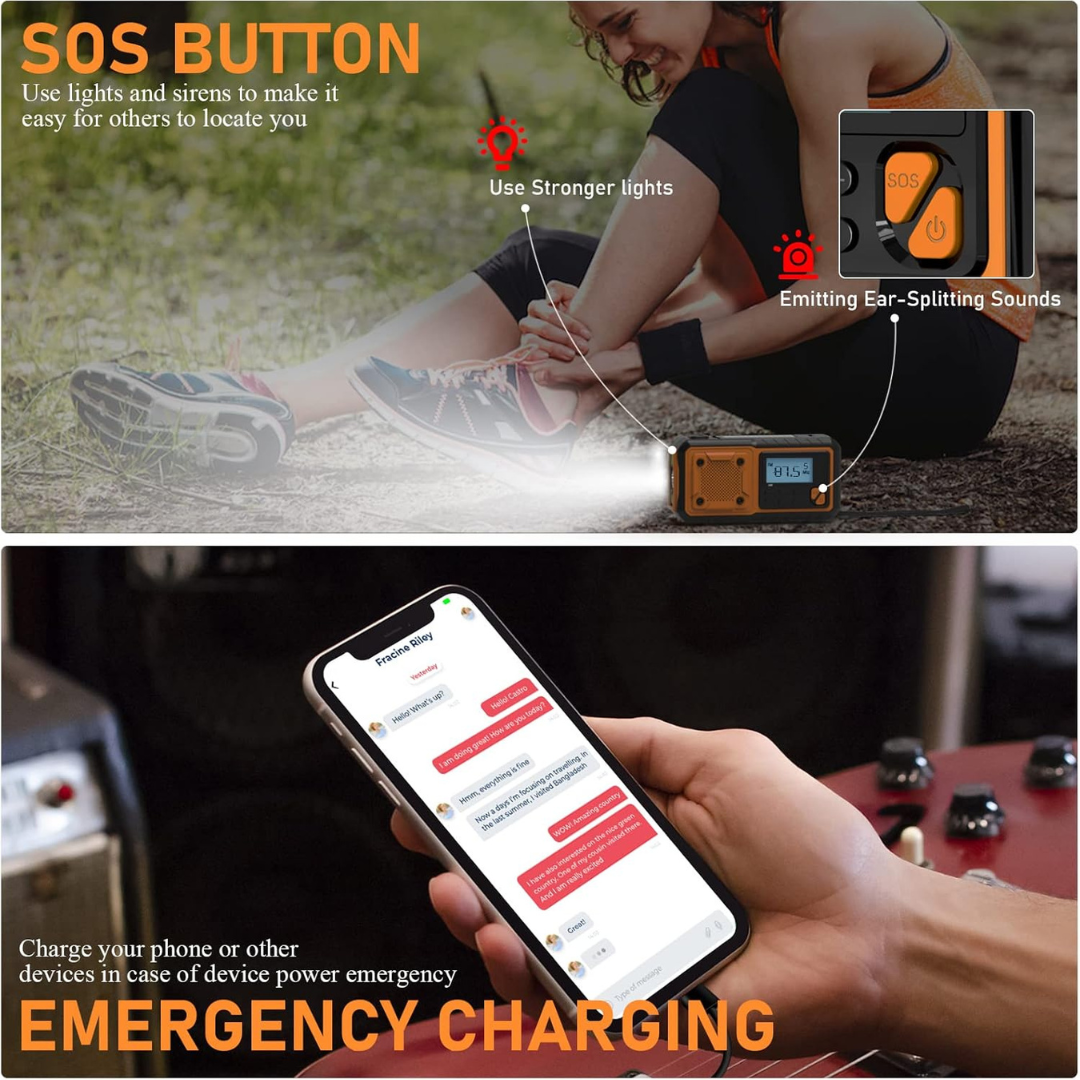 Closora | Solavox Portable Emergency Crank Radio