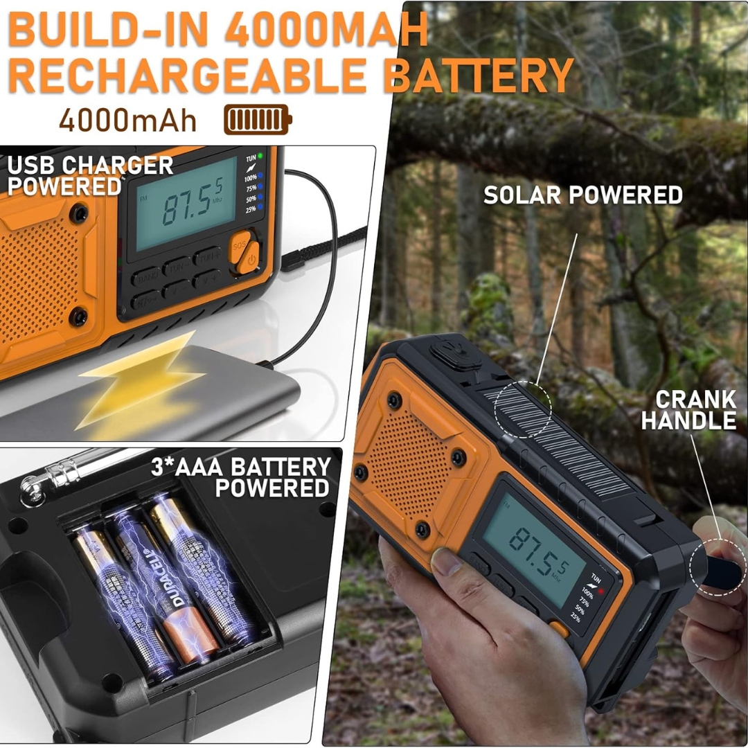 Closora | Solavox Portable Emergency Crank Radio