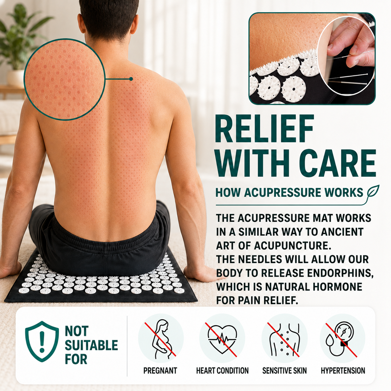 Closora | Spikelyn Acupressure Therapy Mat Set