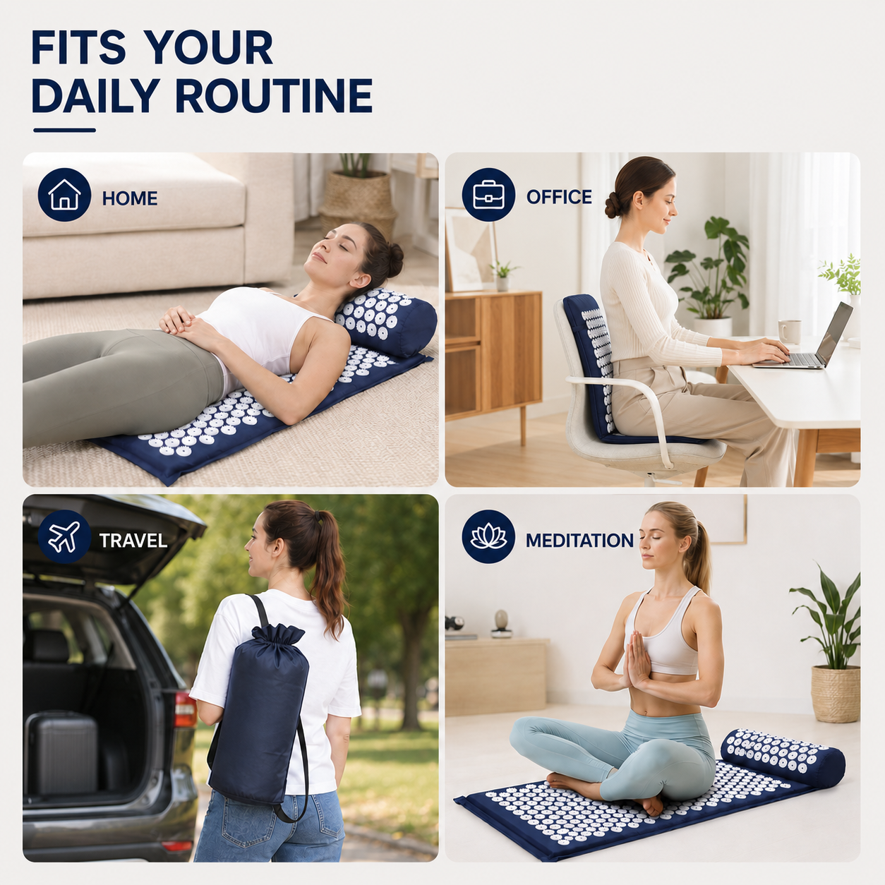 Closora | Spikelyn Acupressure Therapy Mat Set