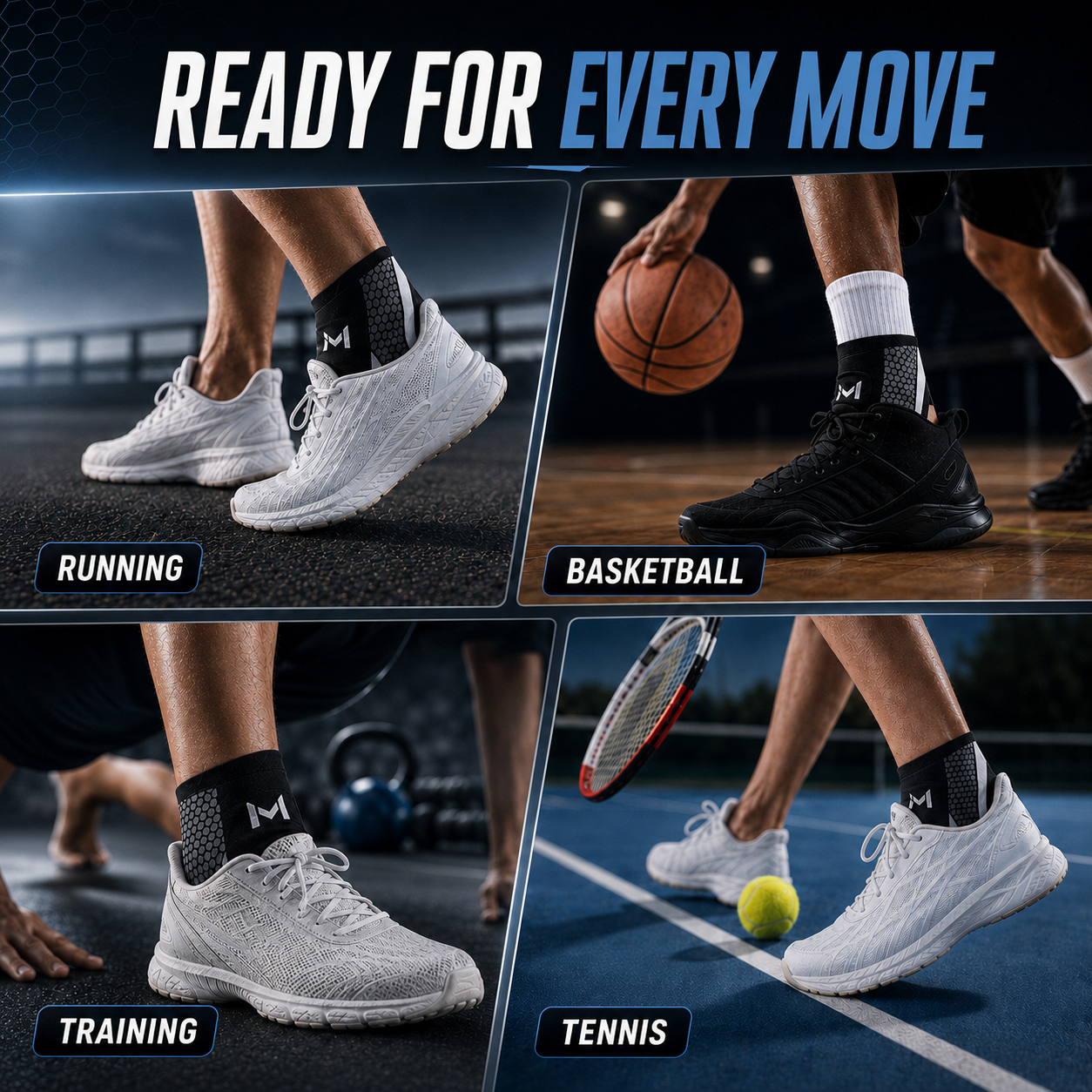 Closora | StrideSentry Adjustable Ankle Support Sleeve