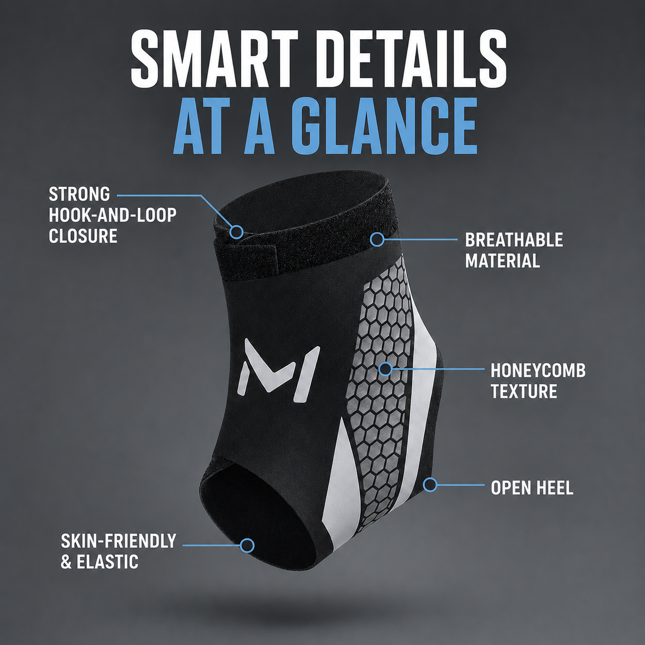Closora | StrideSentry Adjustable Ankle Support Sleeve