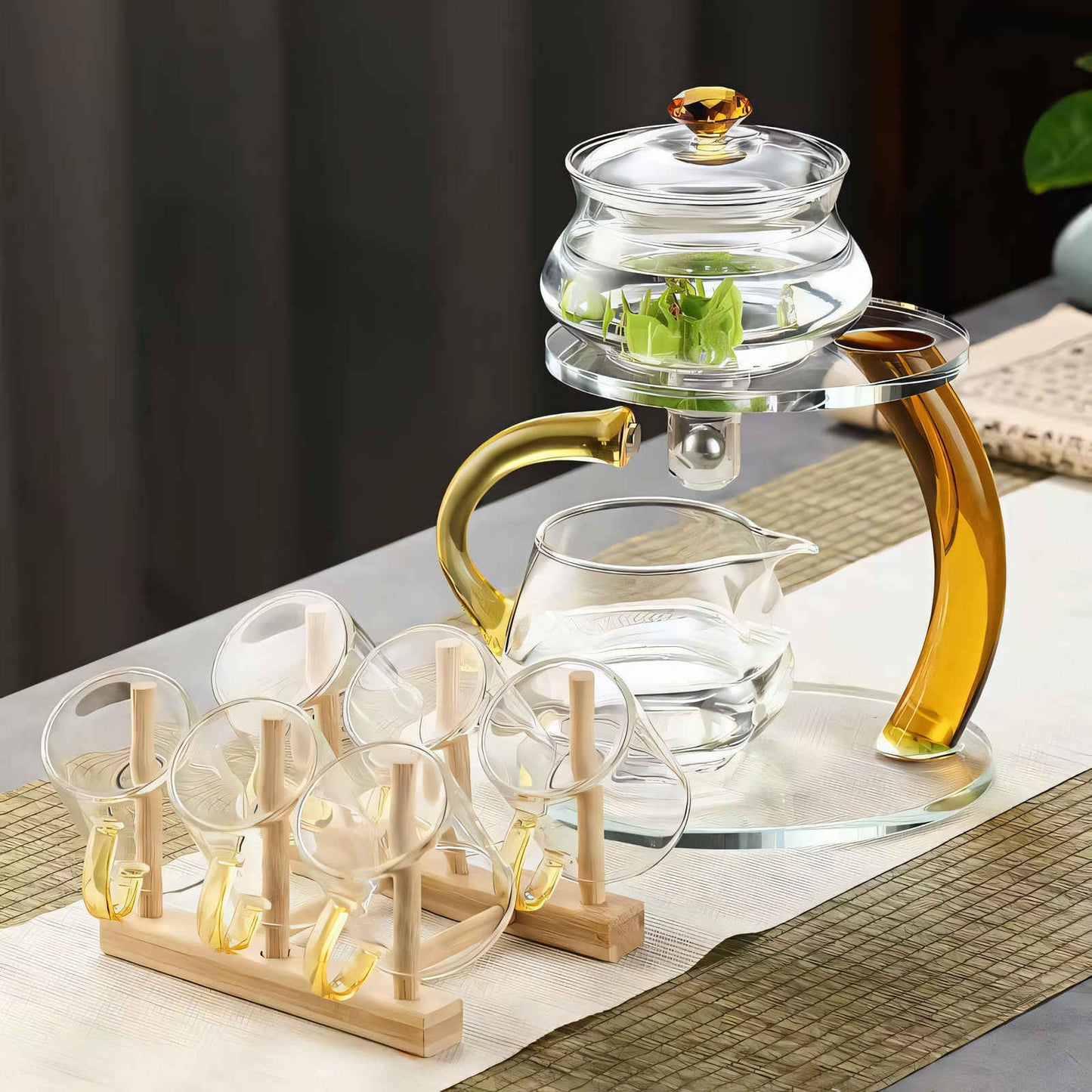 Closora | TranquiliTea – Magnetic Glass Infuser Teapot for Enhanced Flavor & Wellness