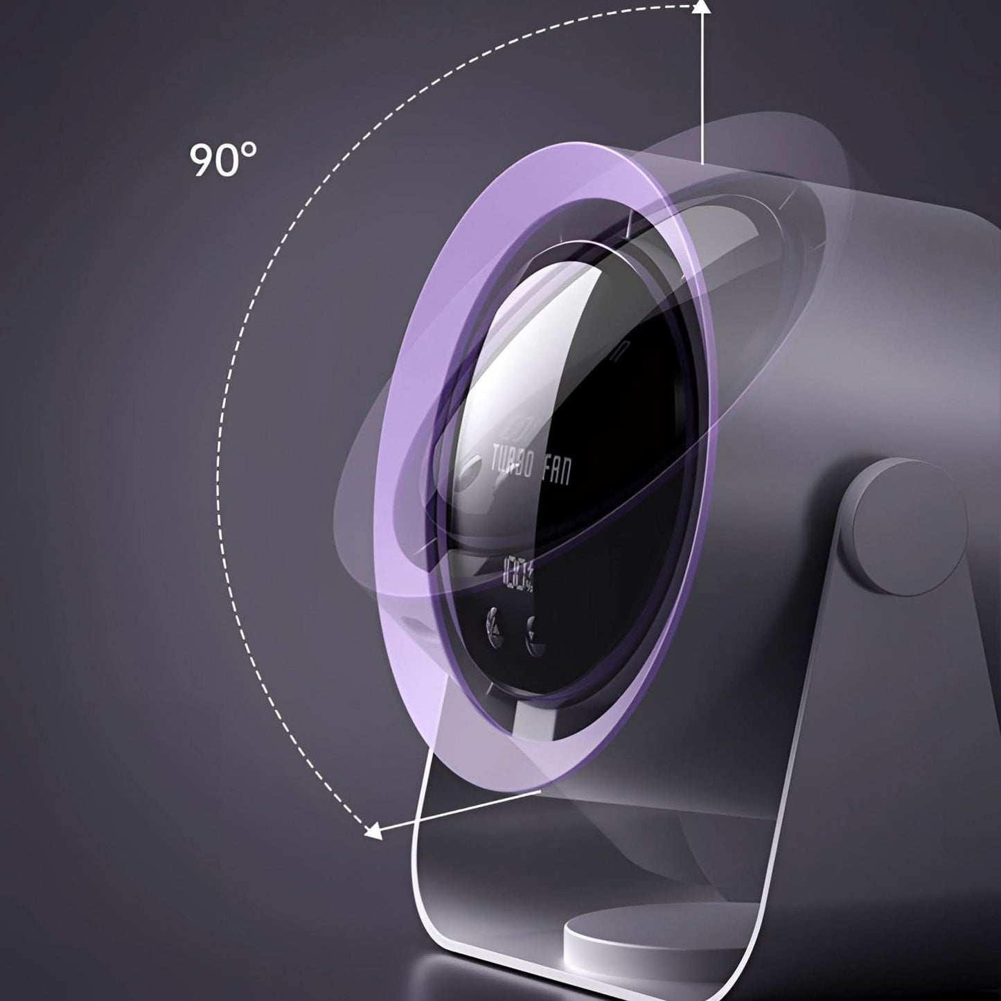 Closora | Turbo Blade-Free Fan with LED Display Quiet Cooling
