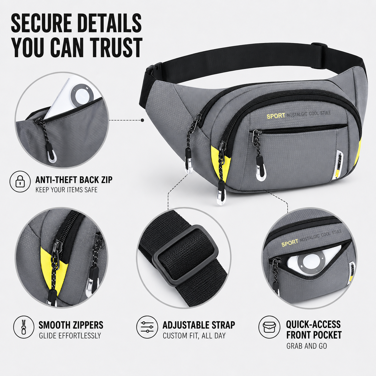 Closora | VeltroPack Slim Waist Pack