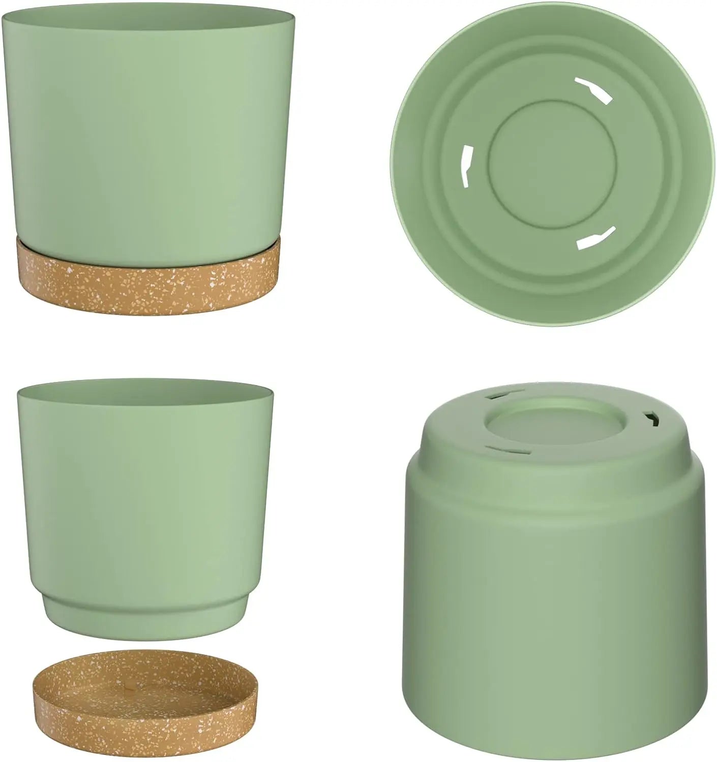 Closora | Verdara Large Lightweight Pot With Drainage Holes