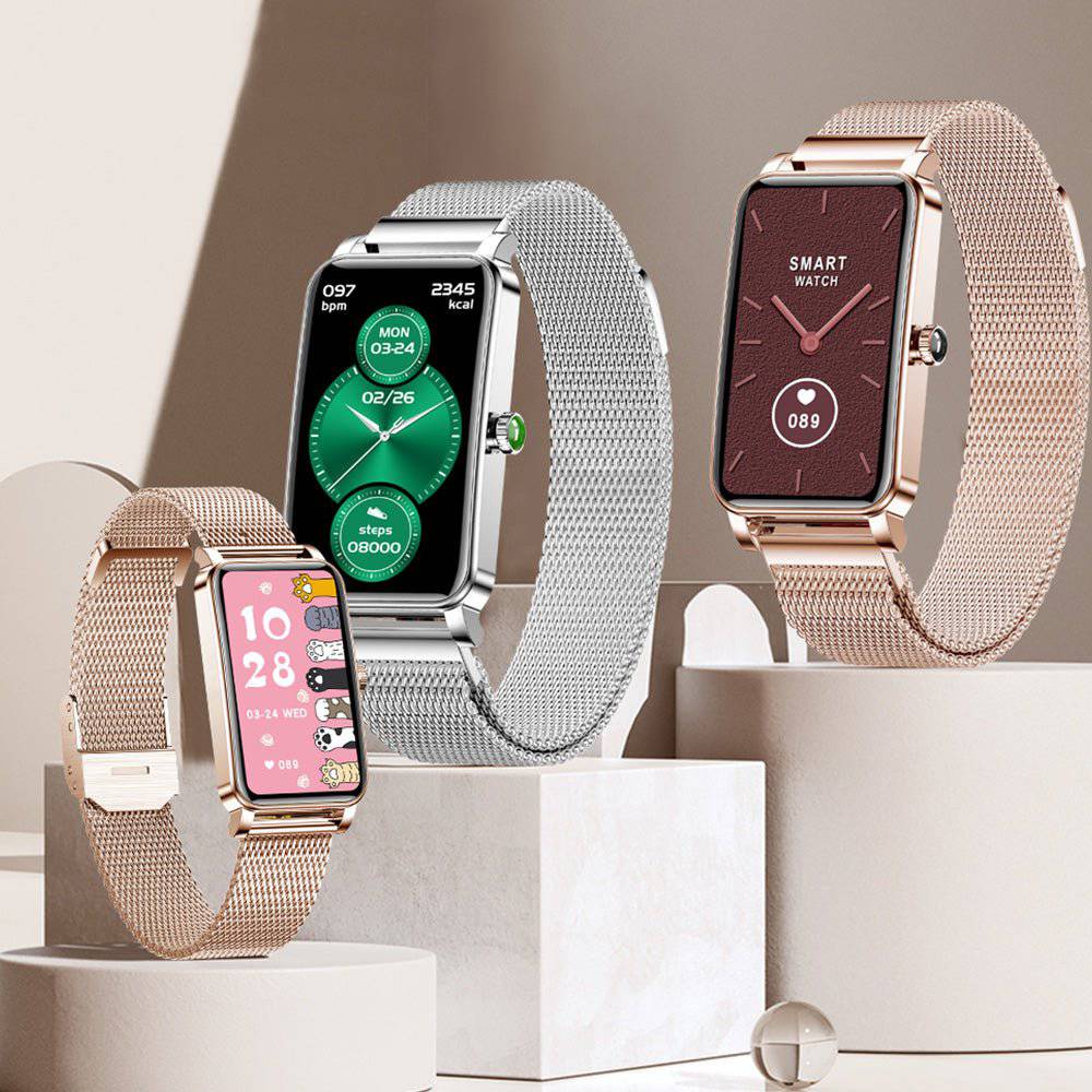 Closora | Zelina Women’s Smartwatch – Stylish Fitness Tracker with Heart Rate, Sleep Monitor & Notifications