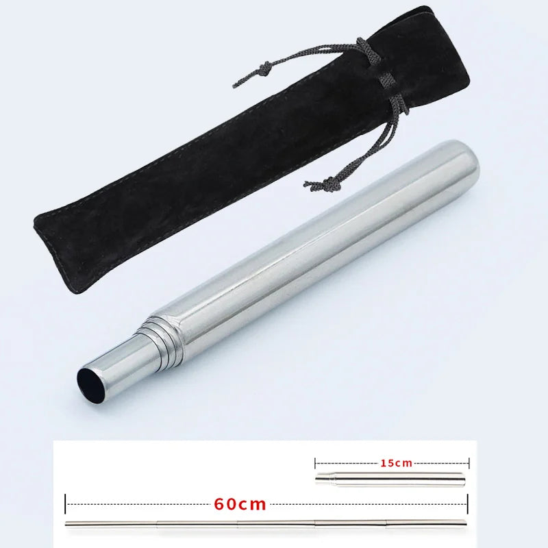 Collapsible Stainless Steel Fire Blowpipe for Camping