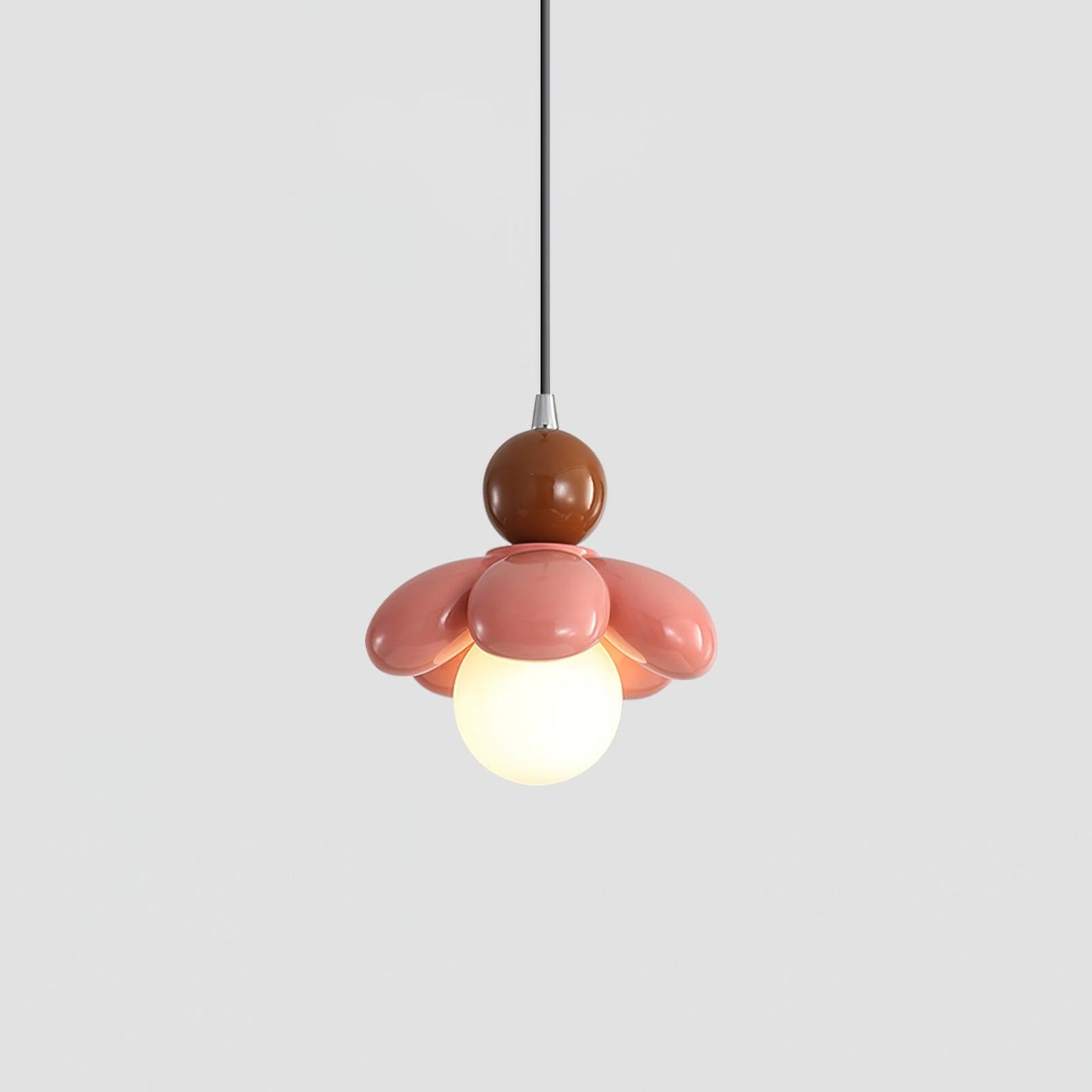 Colorful Flower-Shaped Pendant Lamp – Stylish Lighting for Living Room and Bedroom Made of Resin, Color Options
