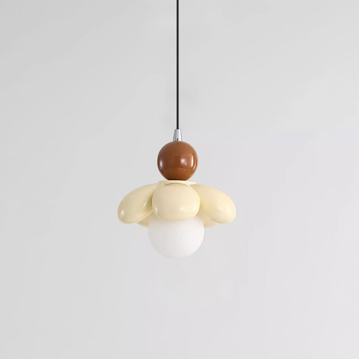 Colorful Flower-Shaped Pendant Lamp – Stylish Lighting for Living Room and Bedroom Made of Resin, Color Options