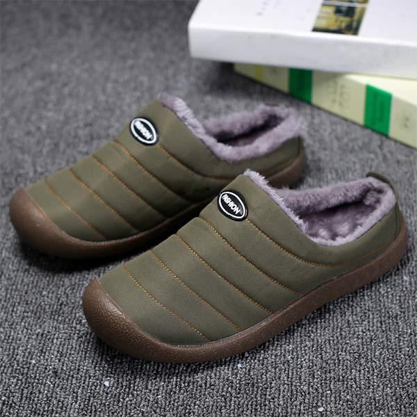 Comfortable Men's Slippers - Warmly Lined for Winter Days